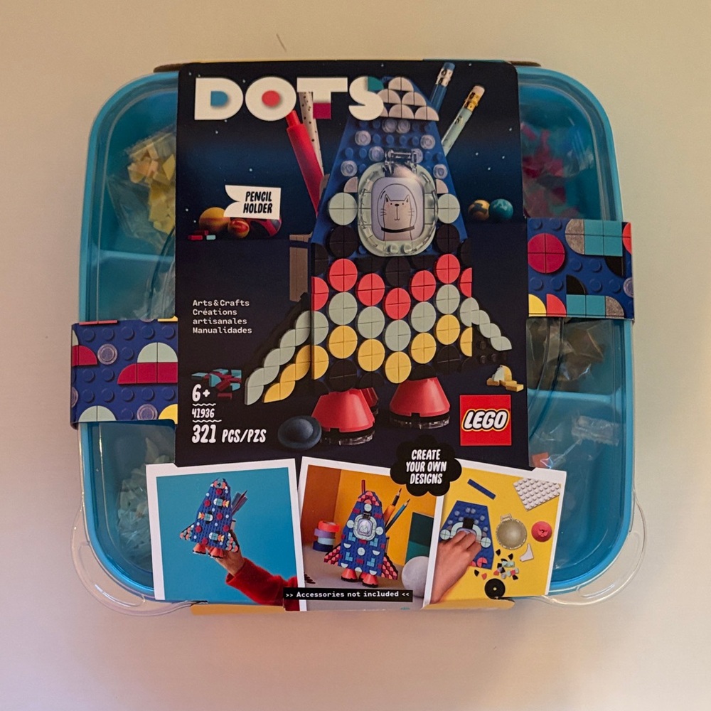LEGO DOTS Creative Rocket Set - Blue, Red, Yellow (retired set)